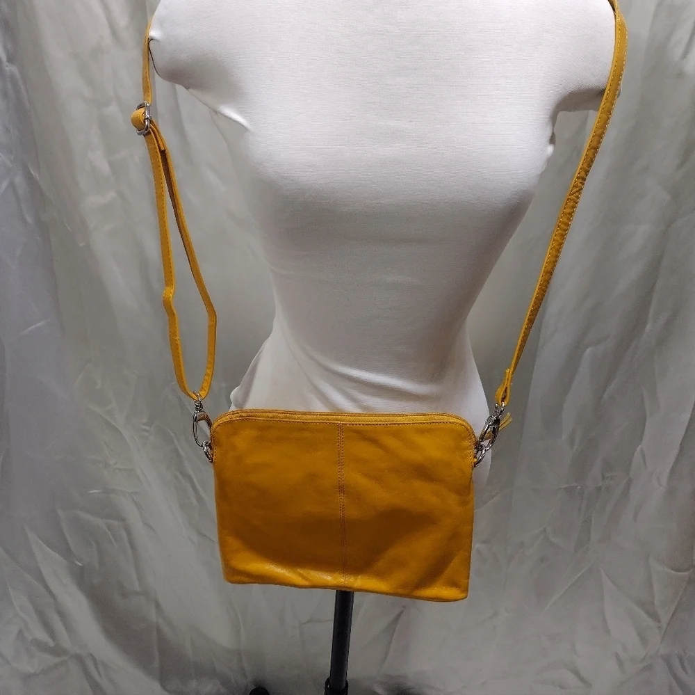LATICO USA Leather Crossbody Bag Yellow